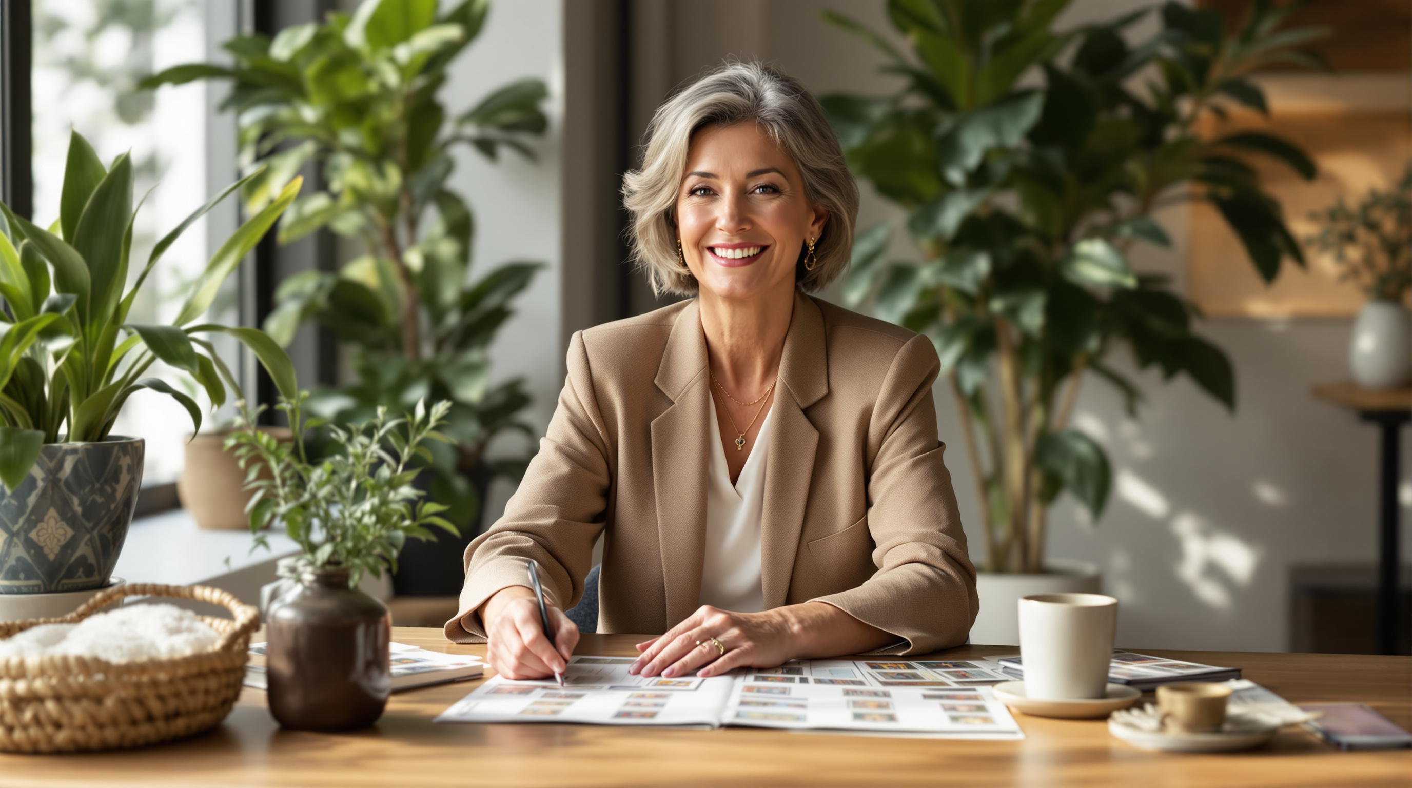 Carmen in her reading space